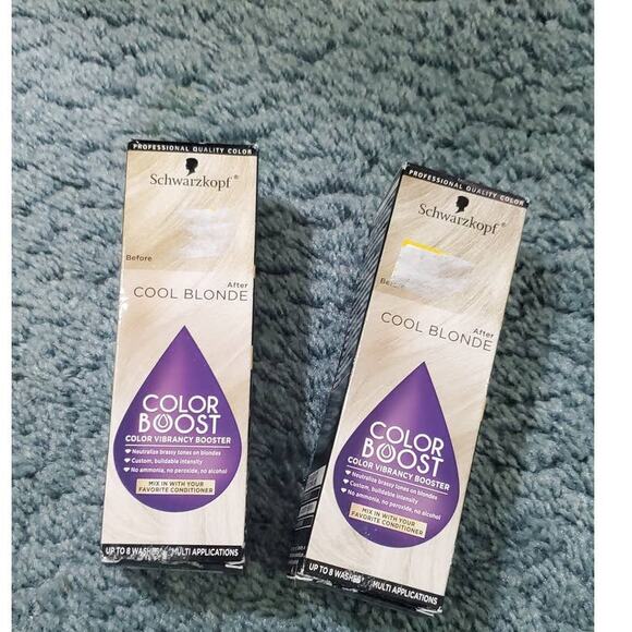 LOT of 2 Schwarzkopf Cool Blonde Color Boost Vibrancy Booster - Picture 1 of 7